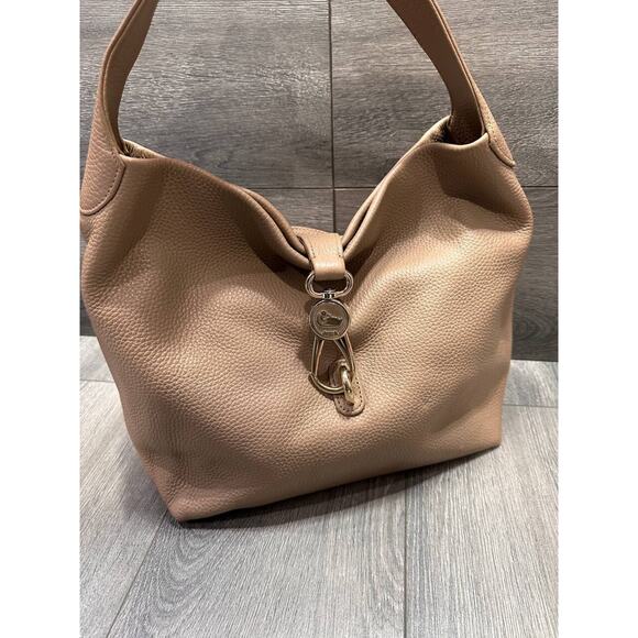 Dooney &Bourke Pebble Grain Small Logo Lock Sac Bone Bag B000527 - Picture 5 of 14